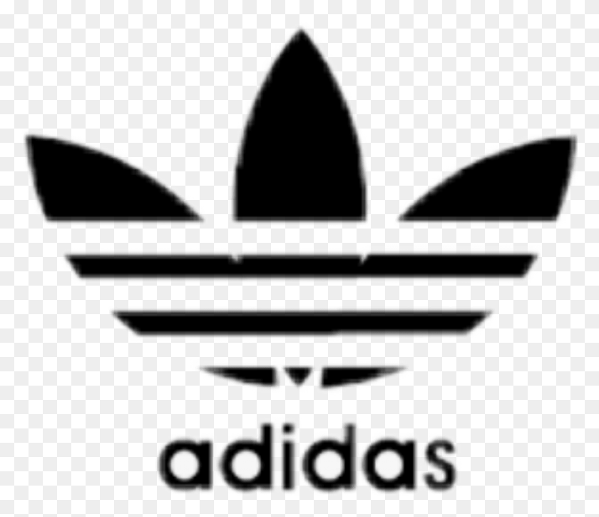 1488x1268 Adidas Black Logo Icon Эстетическая Наклейка Tumblr Adidas, Символ, Логотип, Товарный Знак Png Скачать