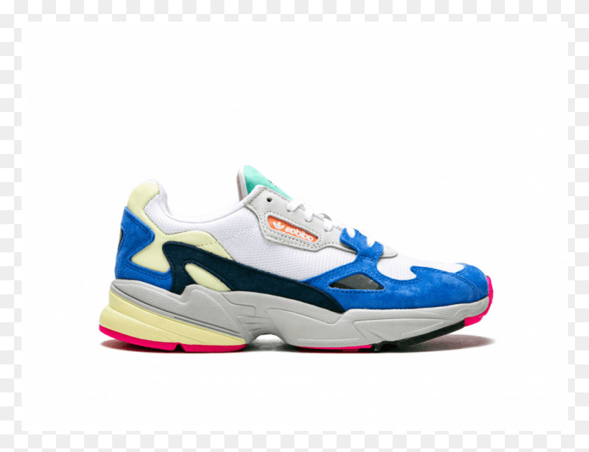 1000x750 Adidas Falcon Blue White Bb9174 3 1 Adidas Falcon Multicolor, Shoe, Footwear, Clothing HD PNG Download