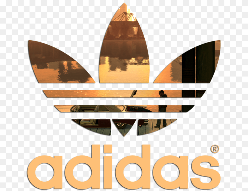 Adidas Logo Background Logo Adidas, Person, Advertisement, Poster Sticker PNG