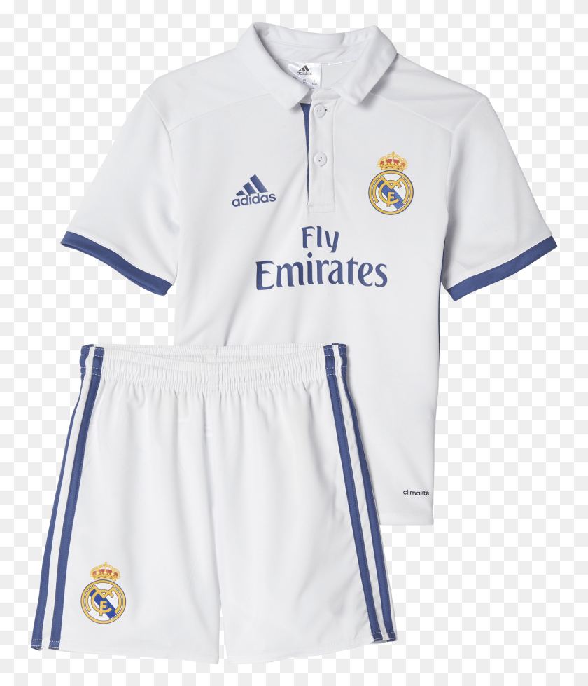 755x919 Adidas Real Madrid Home Mini Kit 20162017 Arsenal, Clothing, Apparel, Shirt HD PNG Download