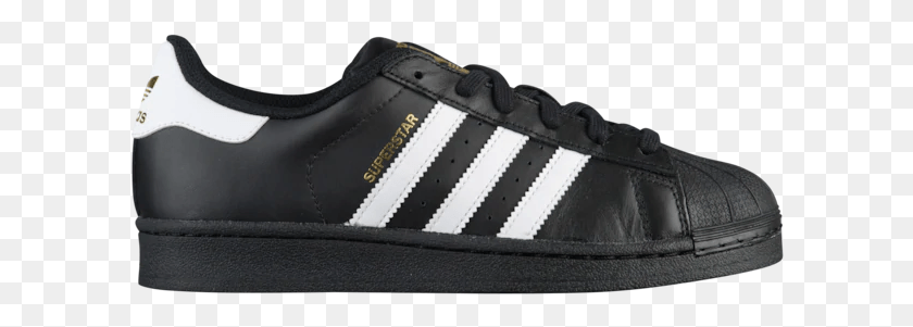 602x241 Adidas Superstar Foundation J Youth Us 6 Black Sneakers Adidas Superstar Foundation M, Shoe, Footwear, Clothing HD PNG Download