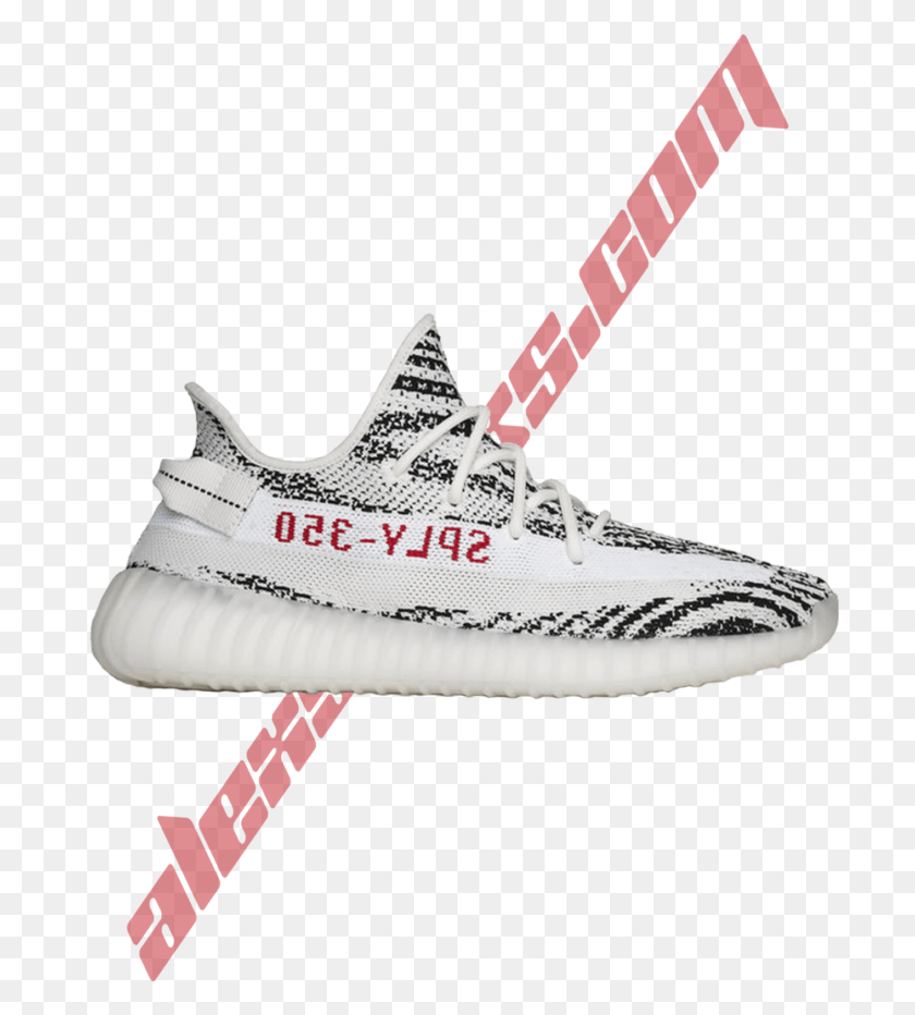 702x872 Adidas Yeezy 350 Boost V2 Zebra Kanye West Collab With Adidas, Clothing, Apparel, Shoe HD PNG Download
