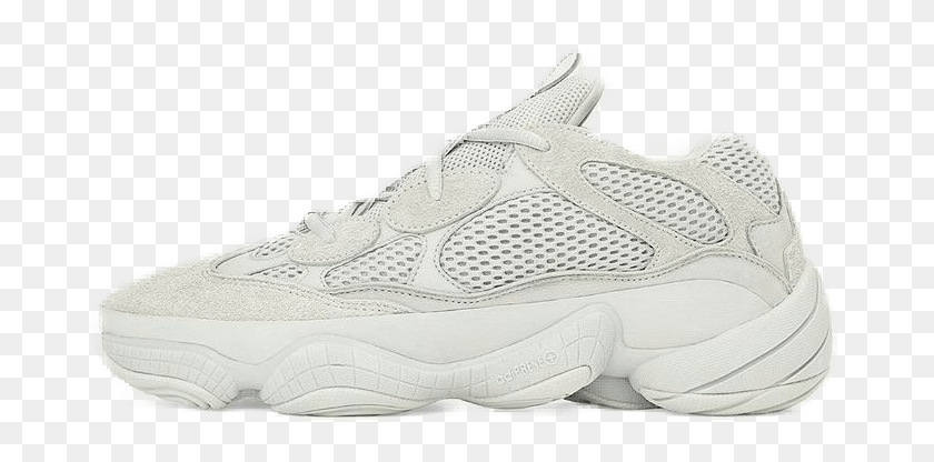 692x356 Adidas Yeezy 500 Salt Mens White Nike Air Force, Shoe, Footwear, Clothing HD PNG Download