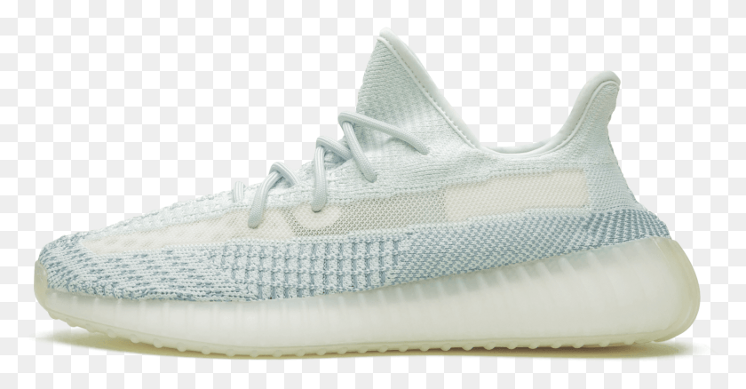 1653x803 Adidas Yeezy Boost 350 V2 Cloud White Yeezy Boost 350, Shoe, Footwear, Clothing HD PNG Download