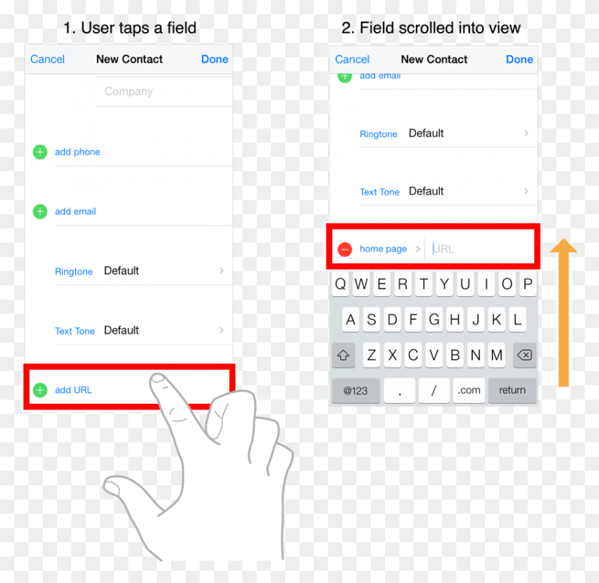 832x808 Adjusting Content To Accommodate The Keyboard Ios Text Field Error, Electronics, Phone, Text Message Descargar Hd Png