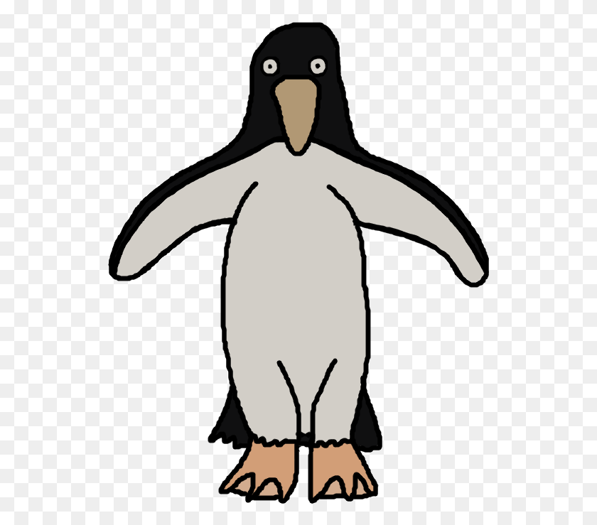 537x679 Pingüino Png / Pingüino Rey Hd Png