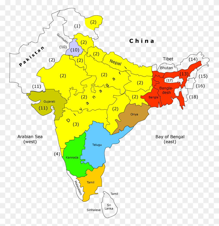 769x808 Administrative Map Of India Atlas, Diagram, Plot, Person HD PNG Download