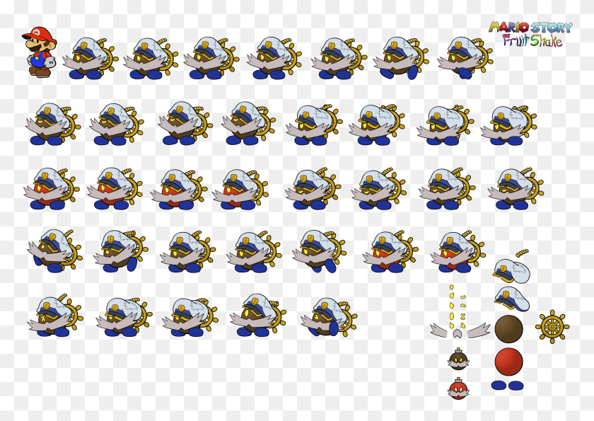 3082x2117 Admiral Bobbery A Dignified Bob Omb Whose Life Is Sailing Bobbery Sprites, Rug, Logo, Symbol HD PNG Download