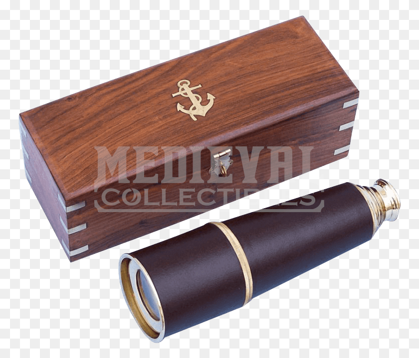 767x659 Admirals Brass And Leather Spyglass Brass, Box, Wood, Dynamite HD PNG Download