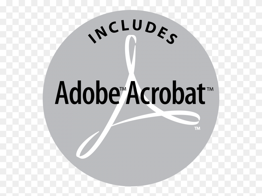 569x569 Adobe Acrobat Includes Logo Adobe Acrobat, Label, Text, Symbol HD PNG Download