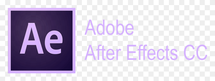 948x313 Adobe After Effects Logo Lilac, Text, Alphabet, Number HD PNG Download