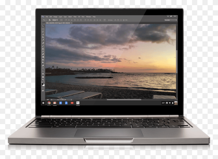1000x712 Adobe Brings Creative Cloud To Chromebooks Starting Photoshop On Chromebook, Pc, Computer, Electronics HD PNG Download