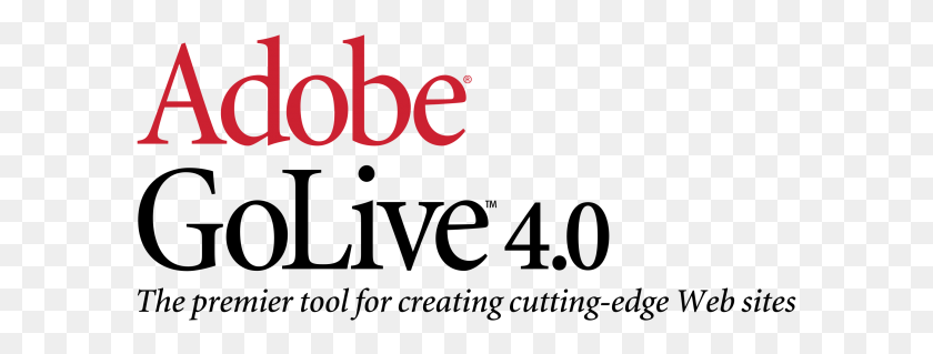 595x259 Adobe Golive Logo Adobe Photoshop, Symbol, Trademark, Text HD PNG Download