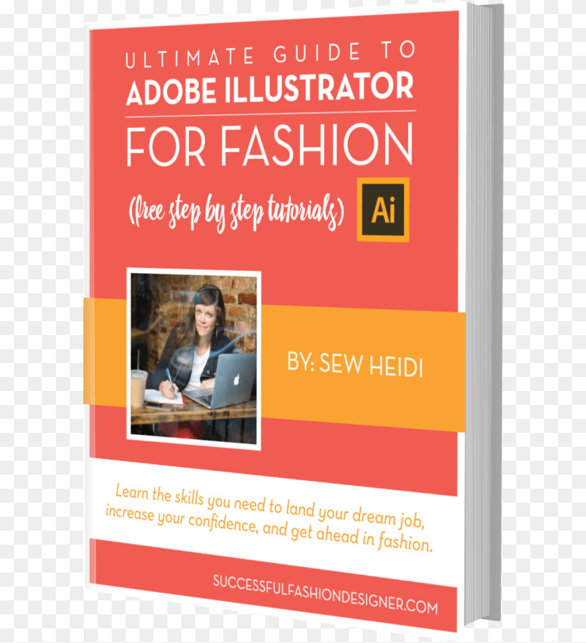 606x921 Adobe Illustrator For Fashion Design Ultimate Guide, Advertisement, Poster, Adult, Person Sticker PNG