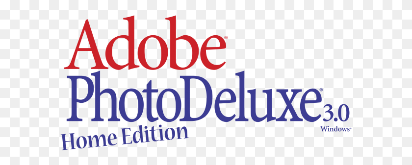 595x277 Descargar Png Adobe Photodeluxe Logo Adobe Photoshop, Texto, Alfabeto, Word Hd Png