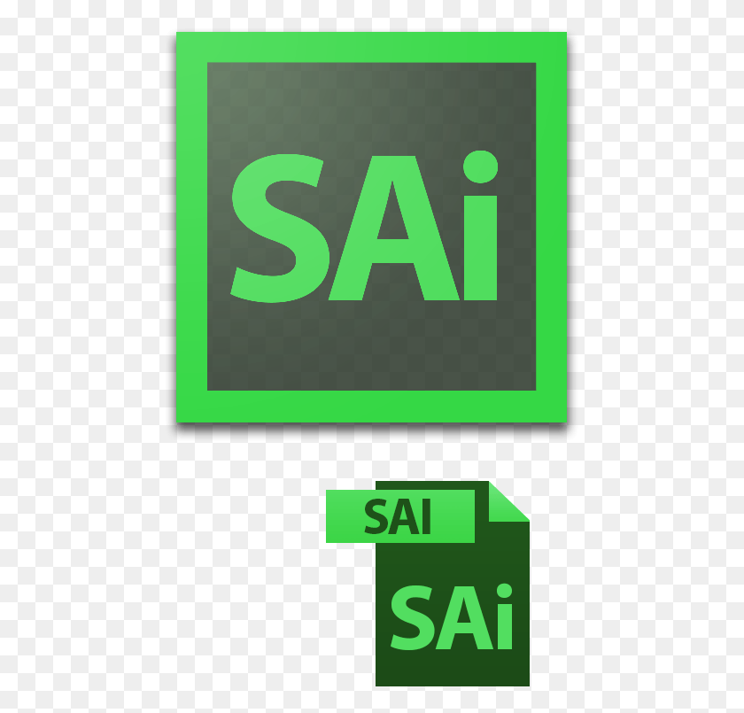 469x745 Adobe Sai Cs6 Icon Adobe Paint Tool Sai, Текст, Зеленый, Слово Hd Png Скачать