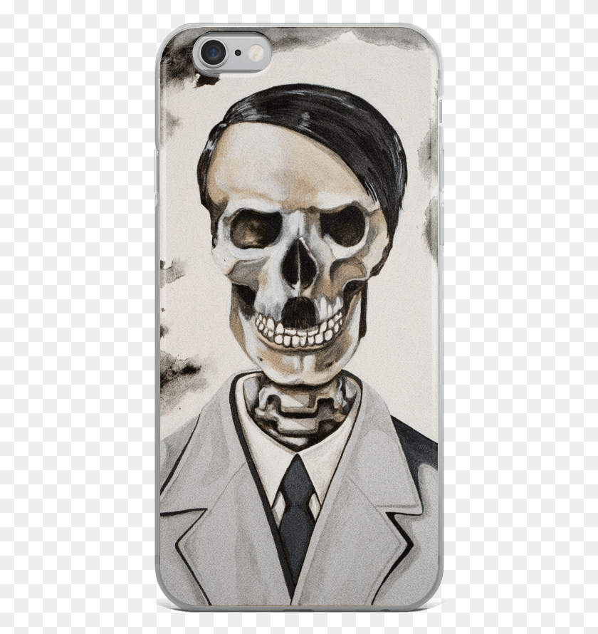 416x830 Adolf Hitler Skull The Last Portrait Iphone Case T Shirt, Tie, Accessories, Accessory HD PNG Download