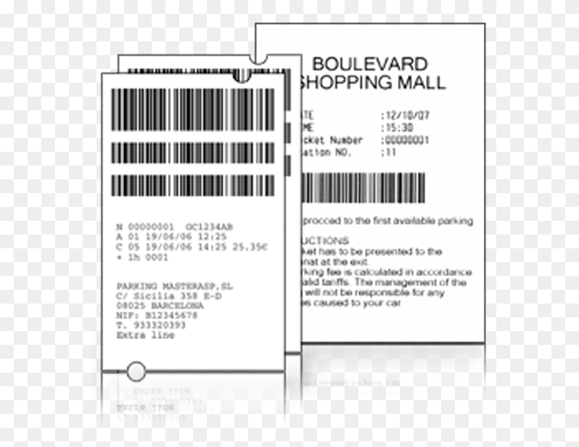 573x588 Adopting Barcode Tickets Bps2000 Is A Parking Management Parking Ticket With Barcode, Text, Label, Flyer HD PNG Download