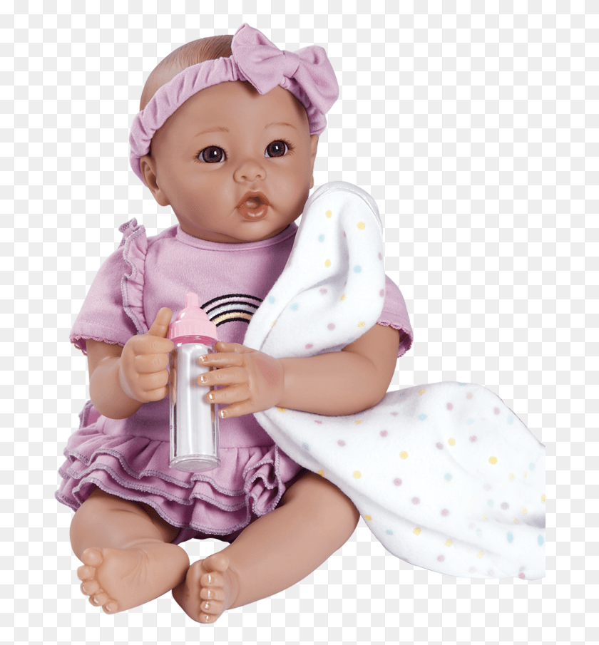 690x845 Adora Real Baby Doll Baby Time Baby Lavender 03 1rs Adora Baby Time, Toy, Person, Human HD PNG Download