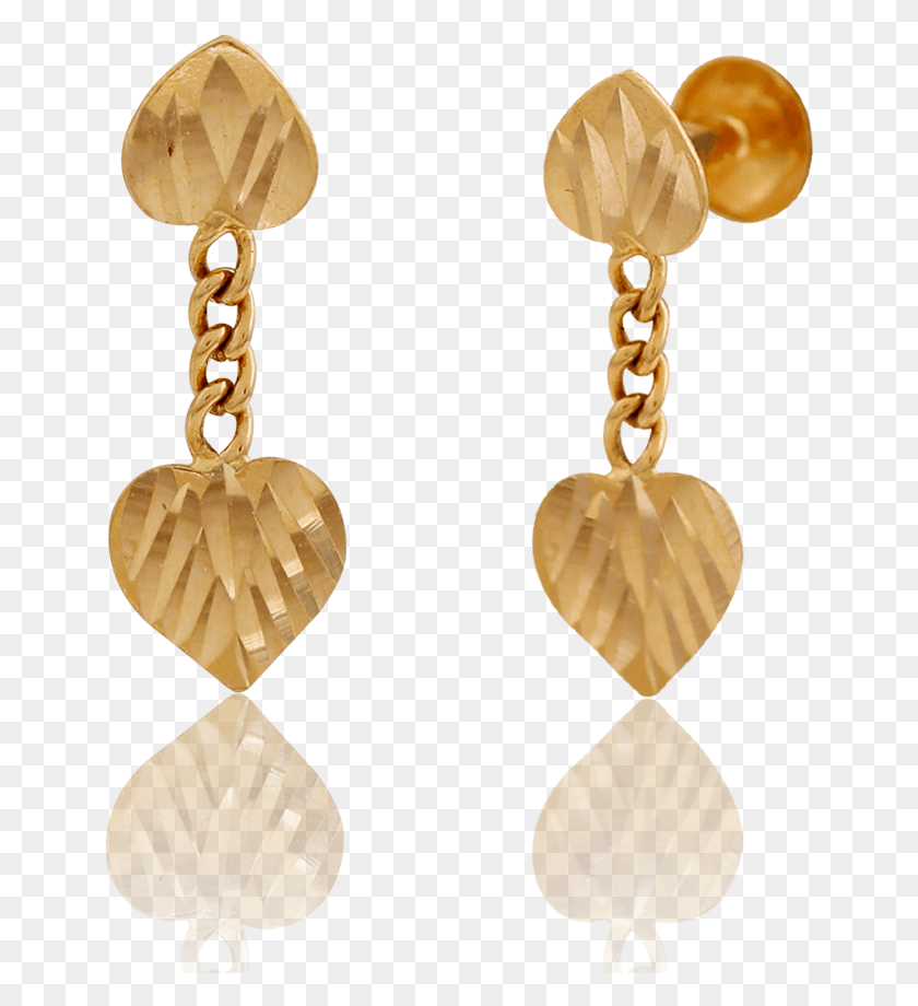 650x860 Adorable Golden Heart Danglers Earrings, Accessories, Accessory, Gold Descargar Hd Png