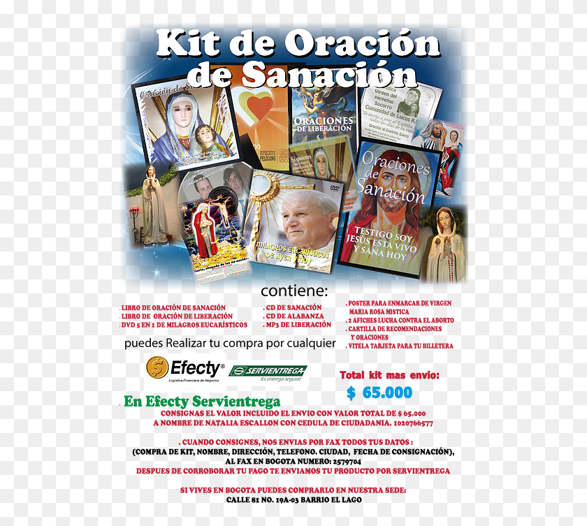 500x693 Adquiere Nuestro Kit De Sanacin Flyer, Advertisement, Poster, Person HD PNG Download