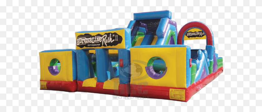 596x299 Adrenaline Rush Ii Adrenaline Rush Obstacle Course, Inflatable, Indoor Play Area HD PNG Download