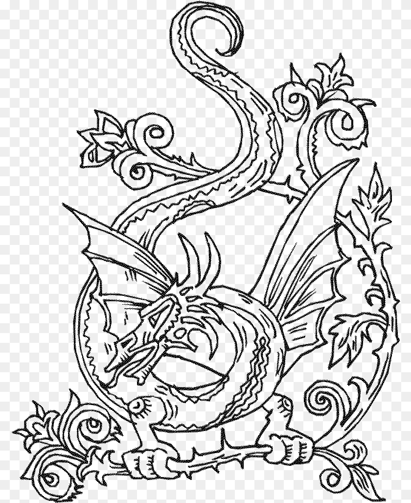Adult Coloring, Gray Sticker PNG