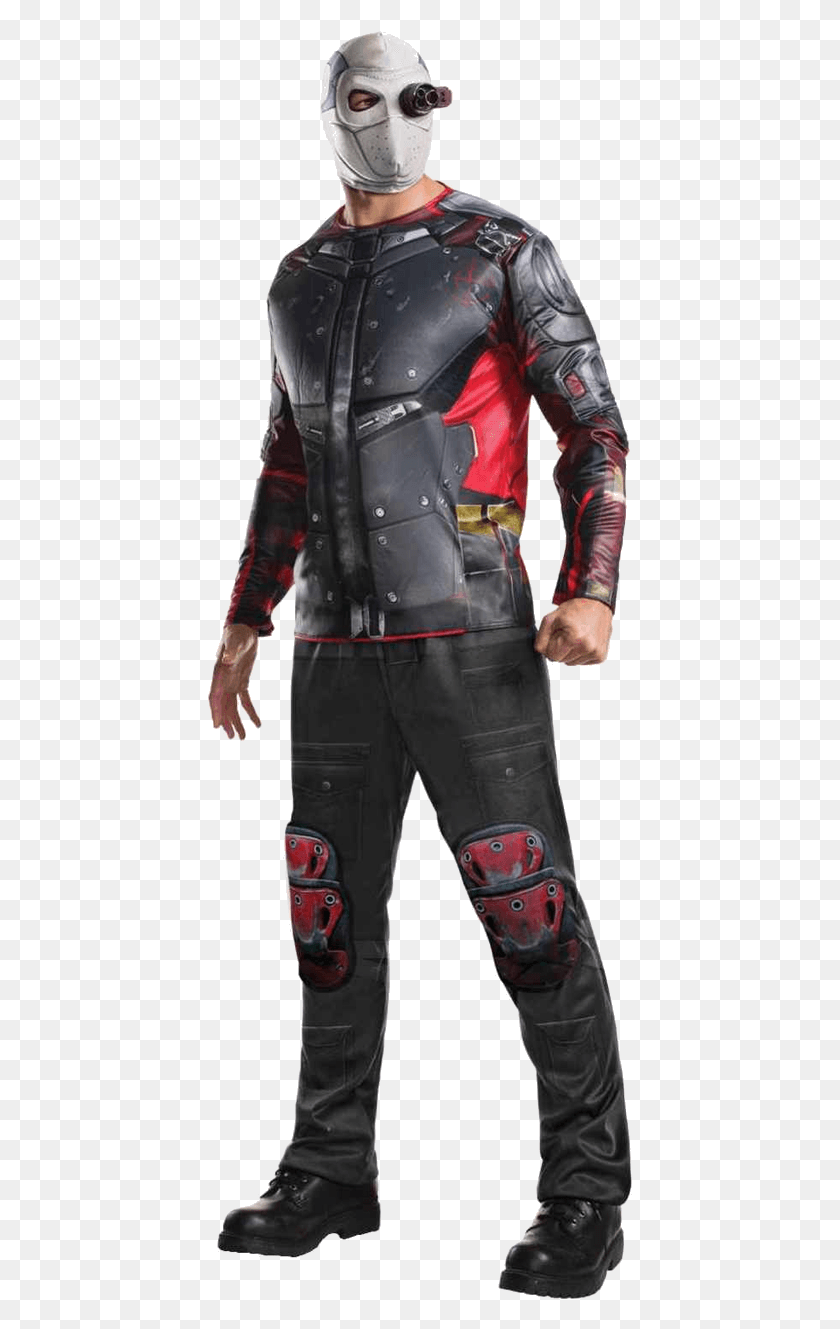 425x1269 Adult Deadshot Costume Suicide Squad Deadshot Costume, Clothing, Apparel, Person HD PNG Download