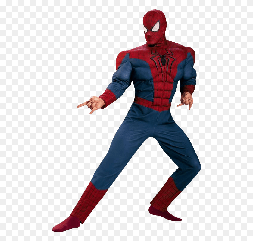 498x738 Adult Deluxe Amazing Spider Man Costume Fantasia Do Homem Aranha 3 Para Comprar De Adulto, Dance Pose, Leisure Activities, Performer HD PNG Download