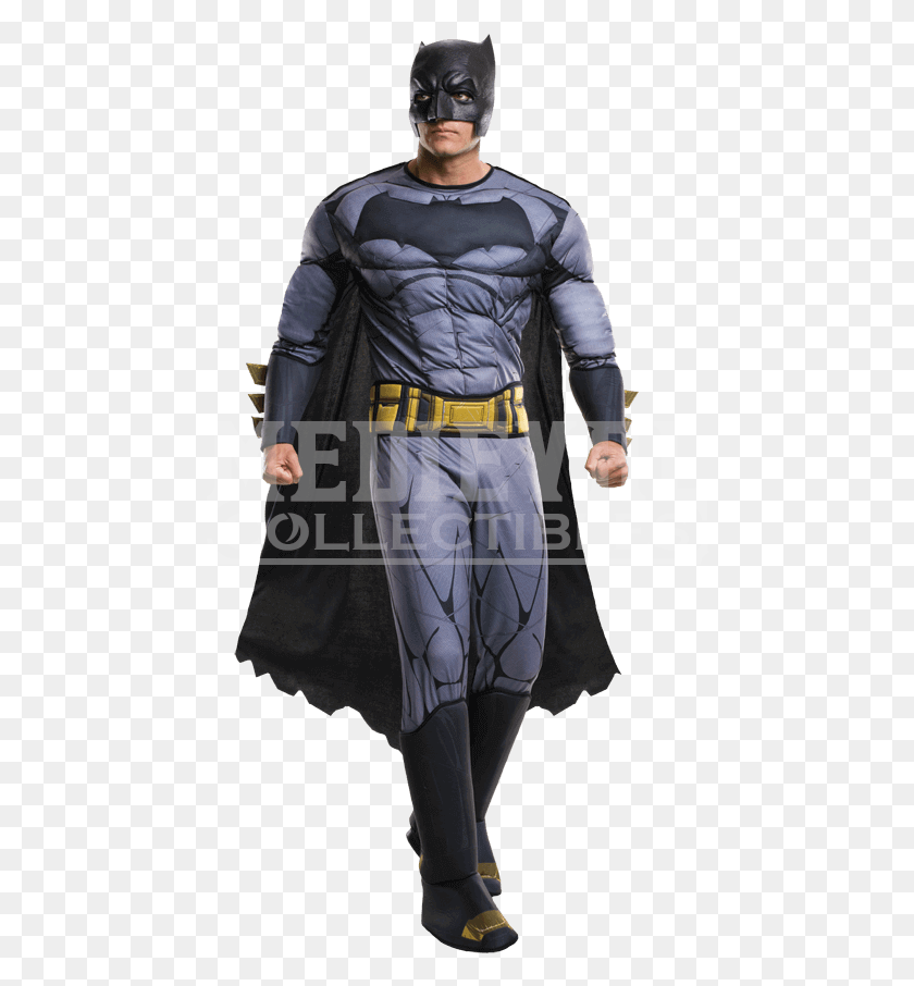 462x846 Adult Deluxe Dawn Of Justice Batman Costume Roupa Fantasia Do Batman Adulto, Clothing, Apparel, Person HD PNG Download