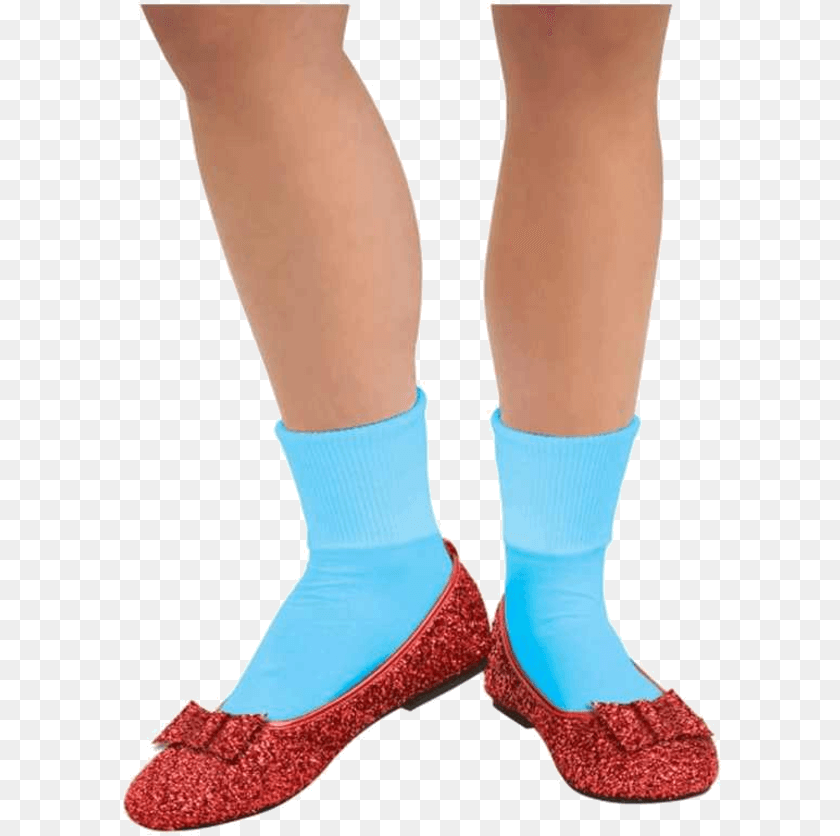 601x836 Adult Dorothy Ruby Slippers Wizard Of Oz Dorothy Basket, Clothing, Hosiery, Sock, Person Transparent PNG