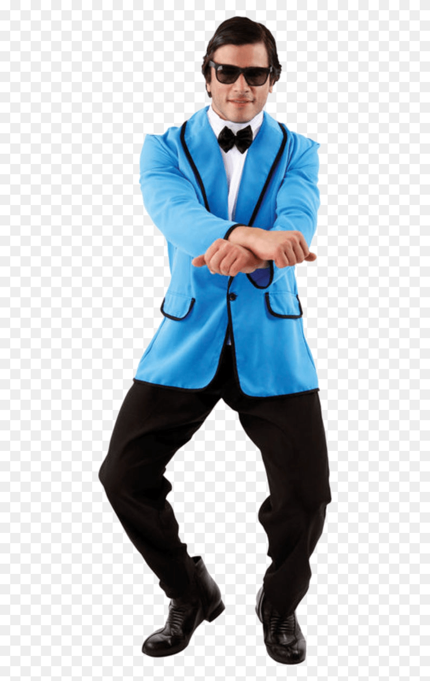 458x1269 Adult Gangnam Style Costume Male Pop Star Outfits, Person, Clothing, Sunglasses Descargar Hd Png