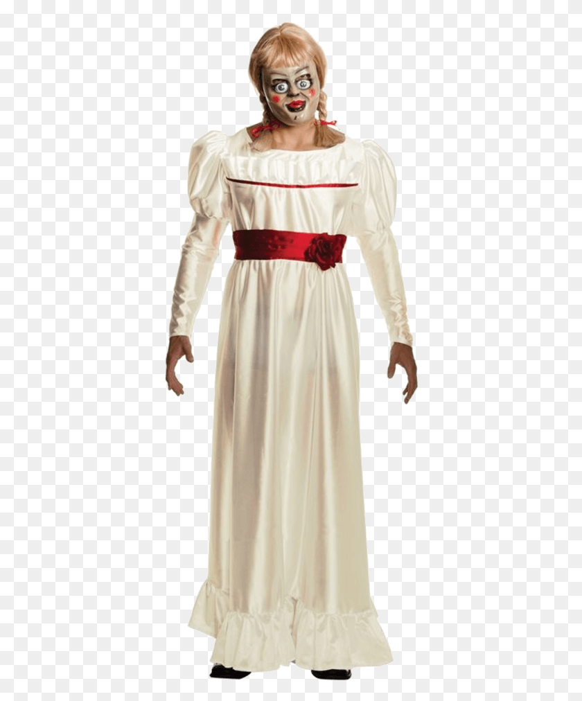 366x952 Adult Halloween Annabelle Costume Halloween Costumes Annabelle, Clothing, Apparel, Person HD PNG Download
