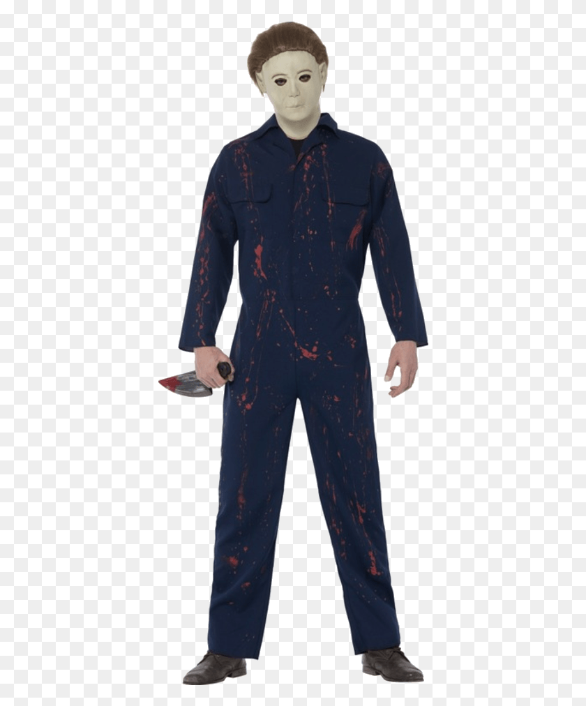 388x952 Adult Halloween H20 Michael Myers Costume Michael Myers Halloween Outfit, Clothing, Apparel, Sleeve HD PNG Download