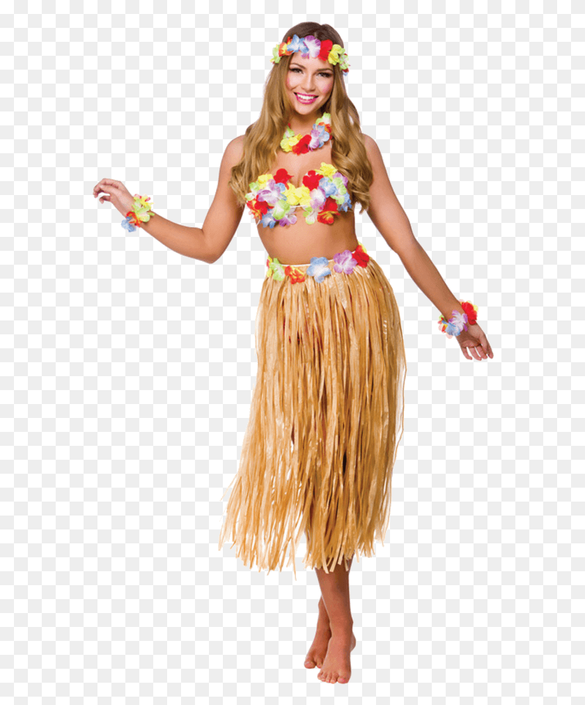 578x952 Adult Hawaiian Party Girl Costume Around The World Costume Party, Plant, Person, Human Descargar Hd Png