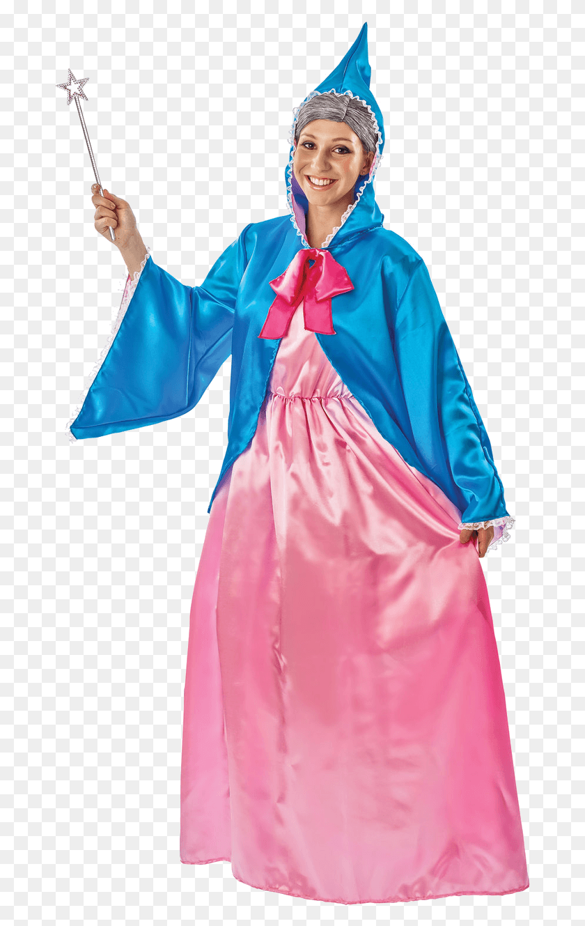 682x1269 Adult Magical Fairy Godmother Fairy Godmother Fancy Dress, Clothing, Apparel, Costume HD PNG Download