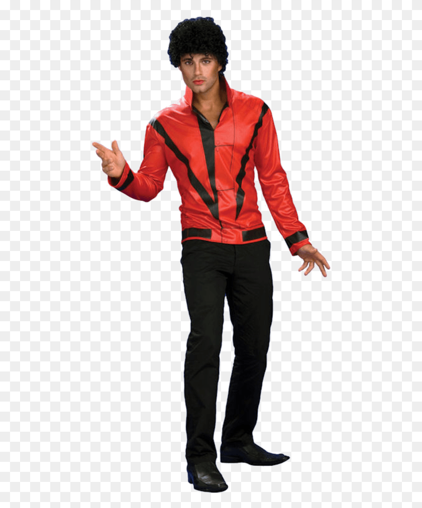 477x952 Adult Michael Jackson Thriller Jacket Michael Jackson Fancy Dress, Clothing, Sleeve, Long Sleeve HD PNG Download