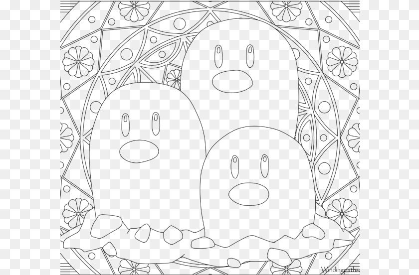 601x552 Adult Pokemon Coloring, Gray Clipart PNG