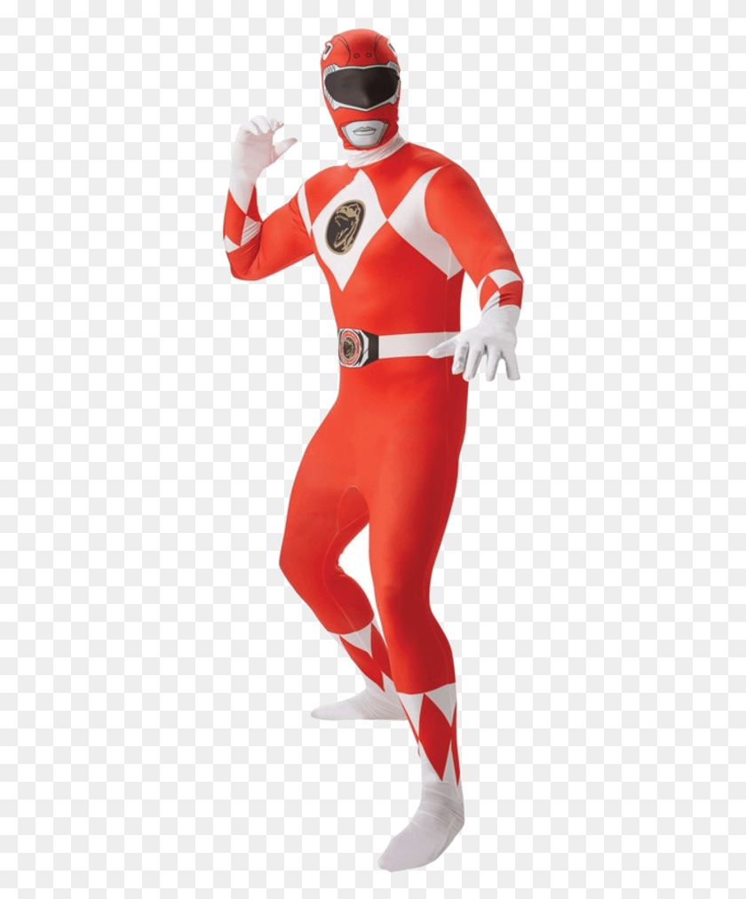342x952 Disfraz Png / Disfraz Power Ranger Adulto Rojo Png