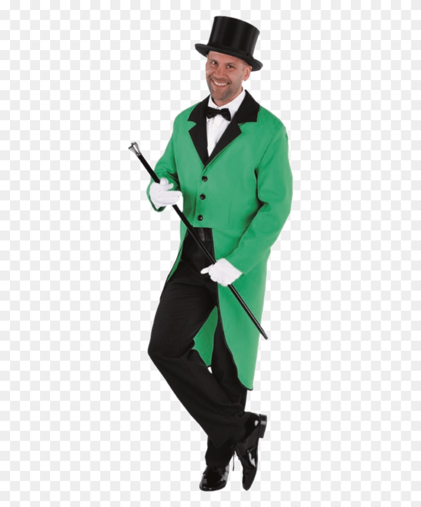 Adult Ringmaster Costume Costume Queu De Pie Homme Gris, Person, Human, Clothing HD PNG Download