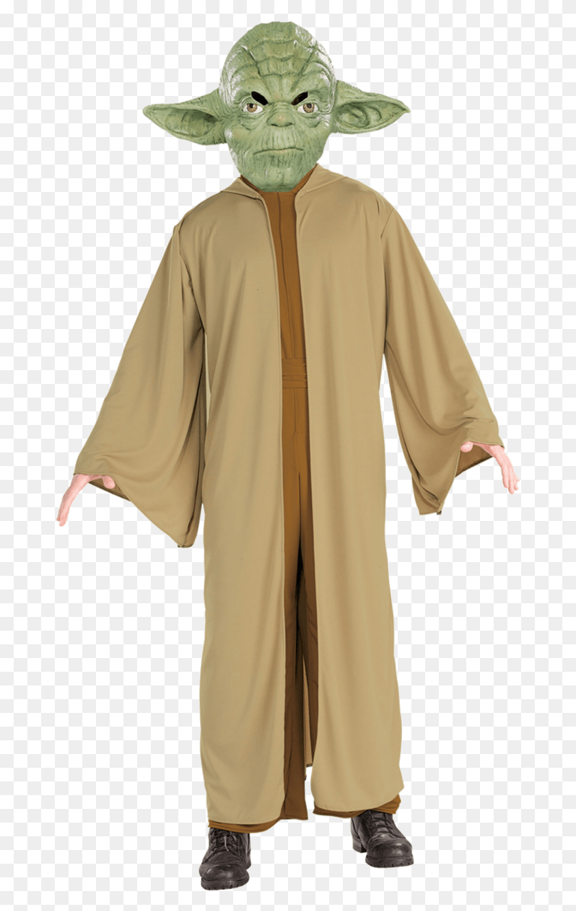677x1269 Adult Star Wars Yoda Costume Adult Yoda Costume, Clothing, Apparel, Robe HD PNG Download