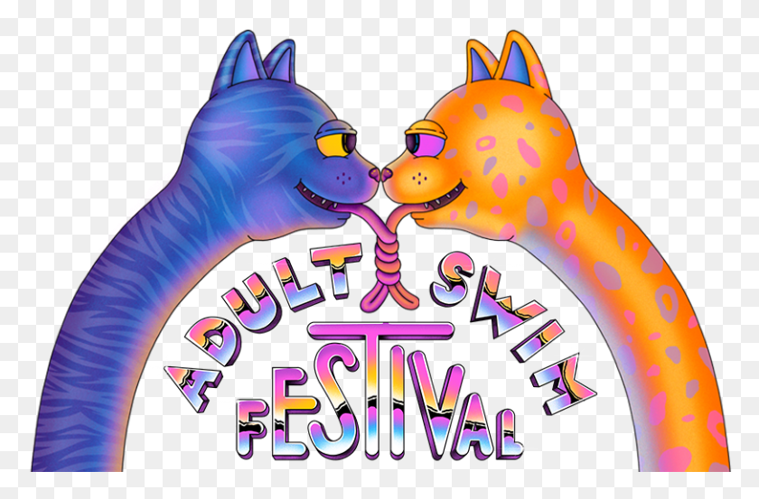 812x514 Adult Swim Festival Logo, Graphics, Crowd HD PNG Download