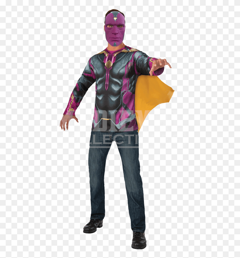 462x843 Adult Vision Costume Top And Mask Set Mask, Clothing, Apparel, Person HD PNG Download