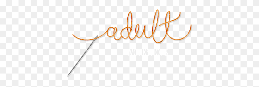 408x224 Adultworkshop Thread Calligraphy, Text, Alphabet, Word HD PNG Download
