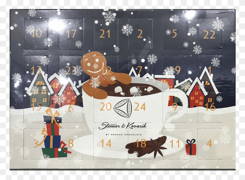 1278x913 Advent Table Calendar Milk Chocolate 60g Poster, Text, Icing HD PNG Download