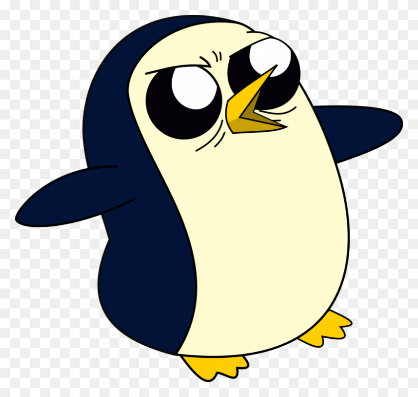 800x757 Adventure Time Clipart Cute Gunter Adventure Time Gunter, Penguin, Bird, Animal HD PNG Download