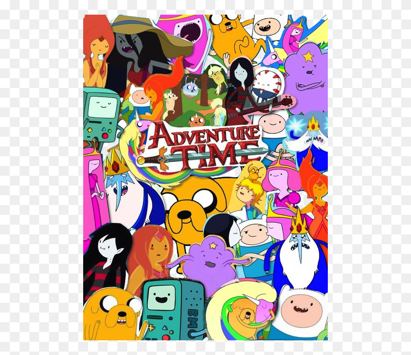 500x667 Adventure Time Main Characters Adventure Time All Main Characters, Doodle HD PNG Download
