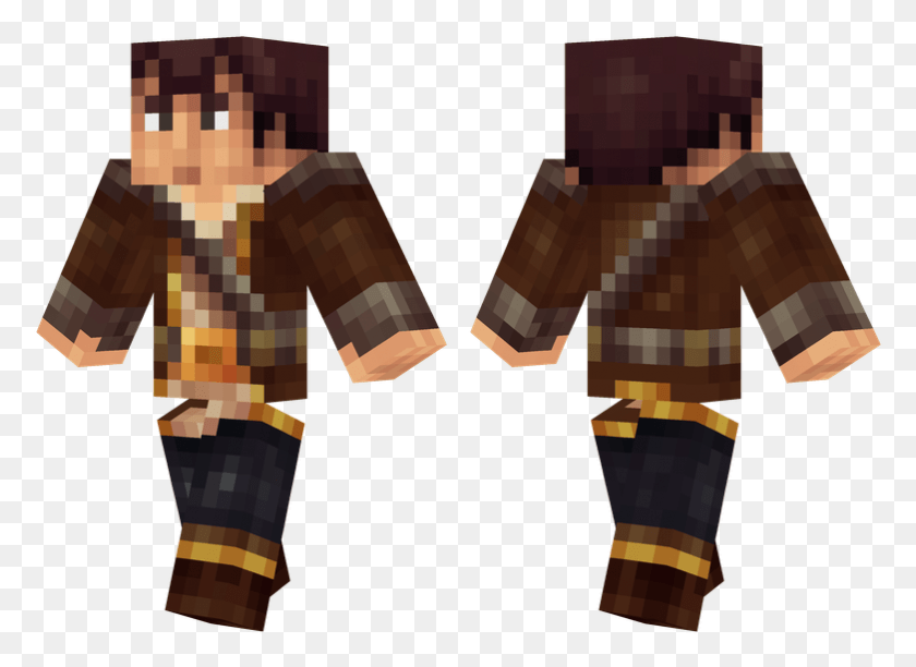 782x554 Adventurer Indiana Jones Minecraft Skin, Armor, Costume, Bronze HD PNG Download