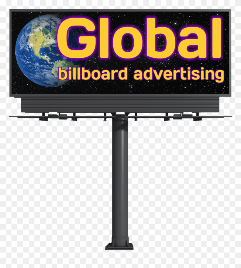 905x1015 Advertise Global Billboard Advertising Earth, Advertisement, Text, Screen HD PNG Download