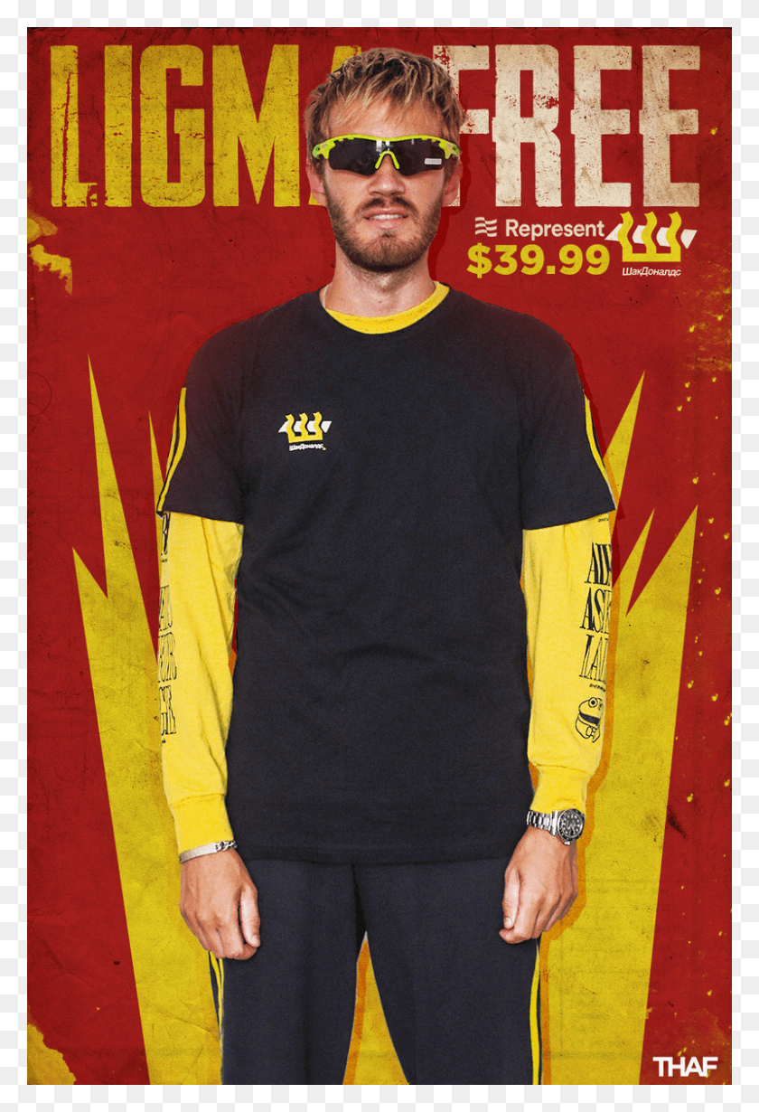 800x1200 Advertisement For Pewdiepie39s New Merch Pewdiepie Shakdonalds, Clothing, Apparel, Sleeve HD PNG Download